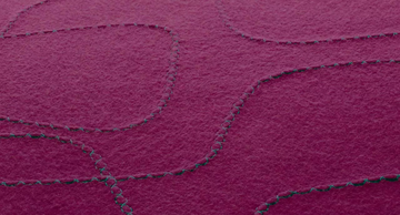 SCRIPT - Patterned felt rug by Paola Lenti - view 3